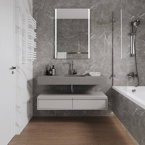 Stone Cool Grey Керамогранит серый 60х120 Полированный