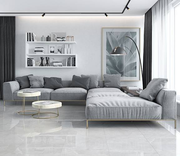 Vitrum Grigio Керамогранит серый 60x120 полированный