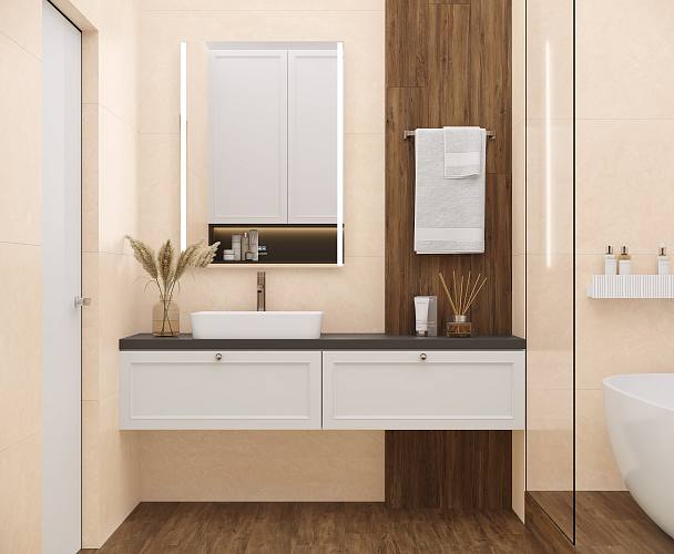 Mramor Delight Керамогранит бежевый 60х60 Полированный