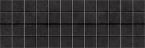 Алабама Декор мозаичный чёрный ММ60062 20х60 матовый